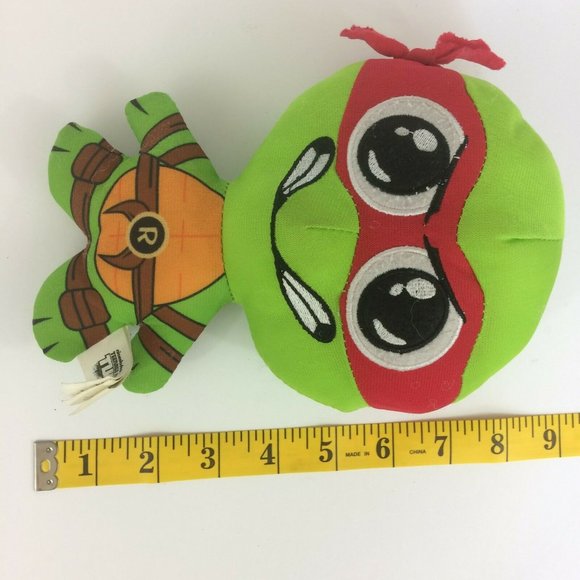 Teenage Mutant Ninja Turtles 8" Raphael Plush Caricature Style Nickelodeon Red - Picture 9 of 11